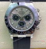 Swiss Copy Rolex Daytona ETA7750 Chronograph Watch Rhodium Gray Dial Oysterflex Strap